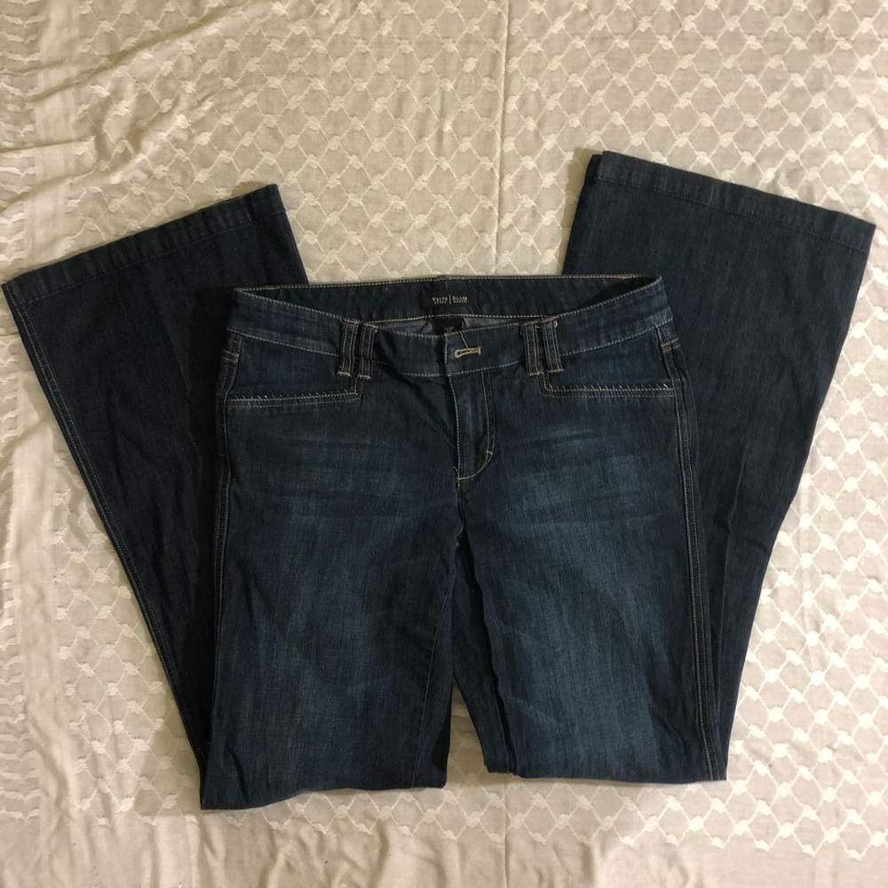 WHBM Dark Wash Flare Jean
